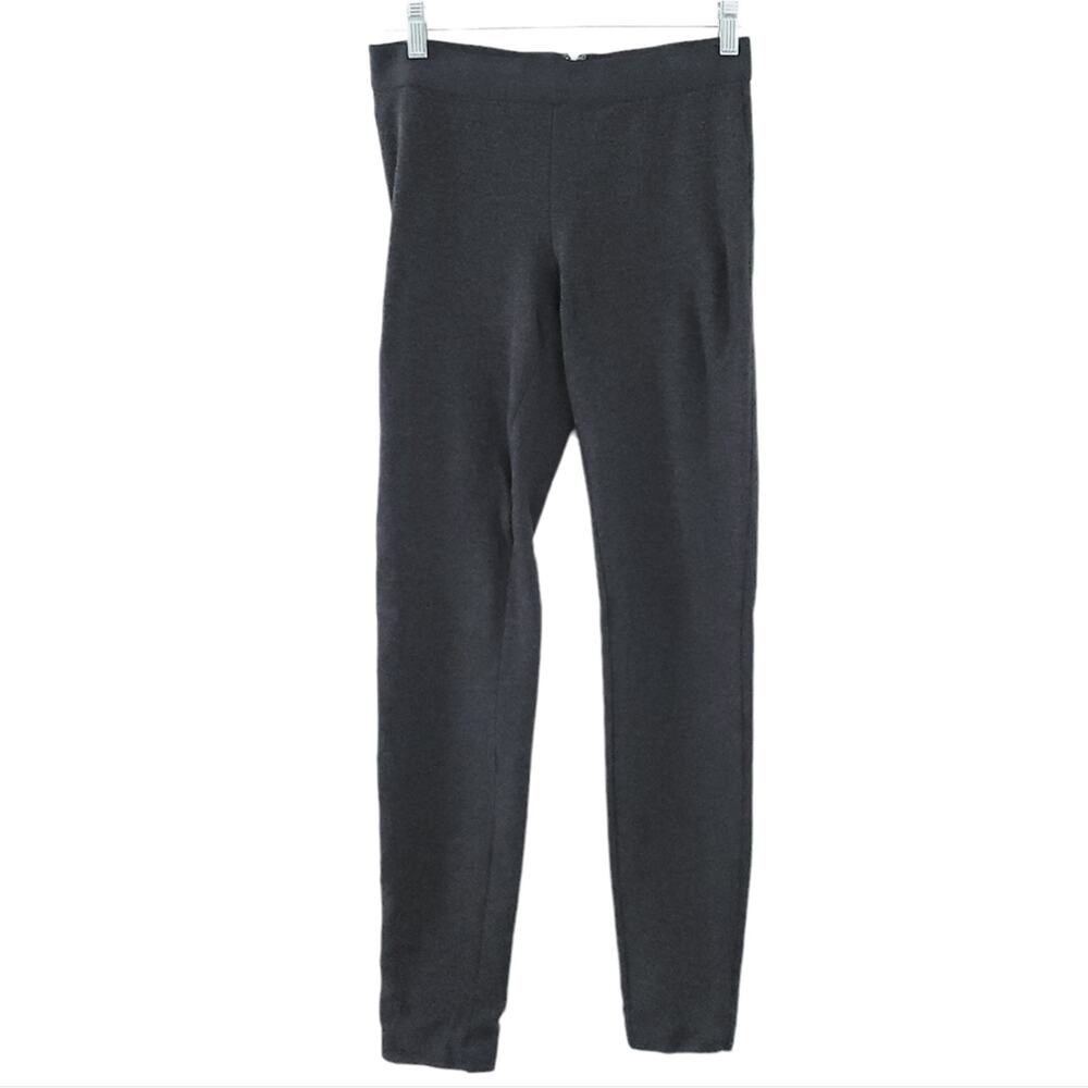 J. CREW Ponte Leggings Size 4 Gray Thick Knit Pants Career Casual Excellent!